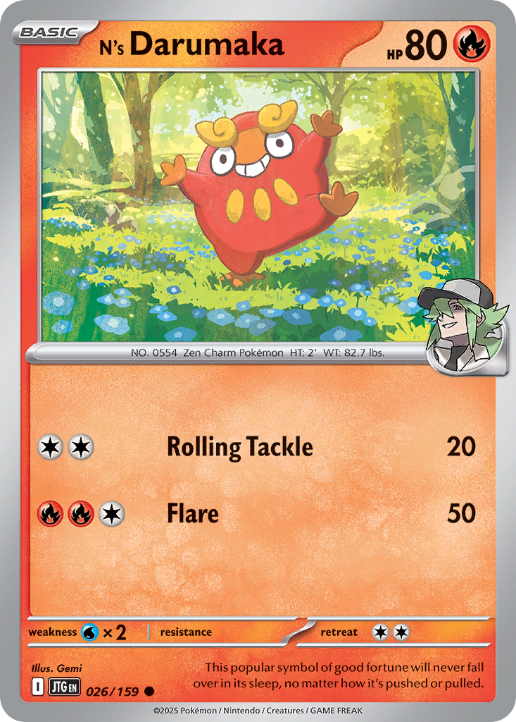 N's Darumaka - 26/159 - Journey Together SV9 - Common