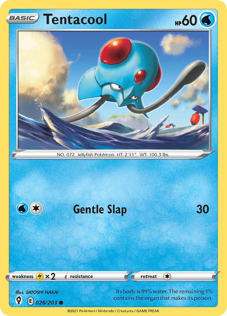 Tentacool - 26/203 - Evolving Skies SWSH7 - Common