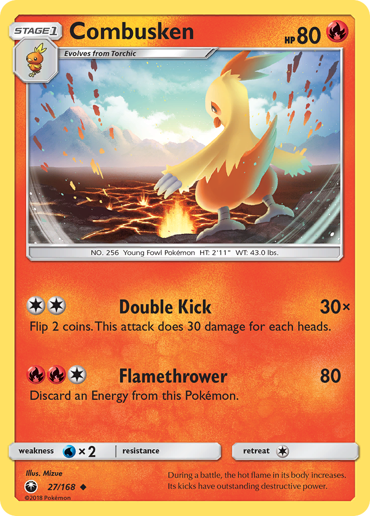 Combusken - 27/168 - Celestial Storm SM7 - Uncommon