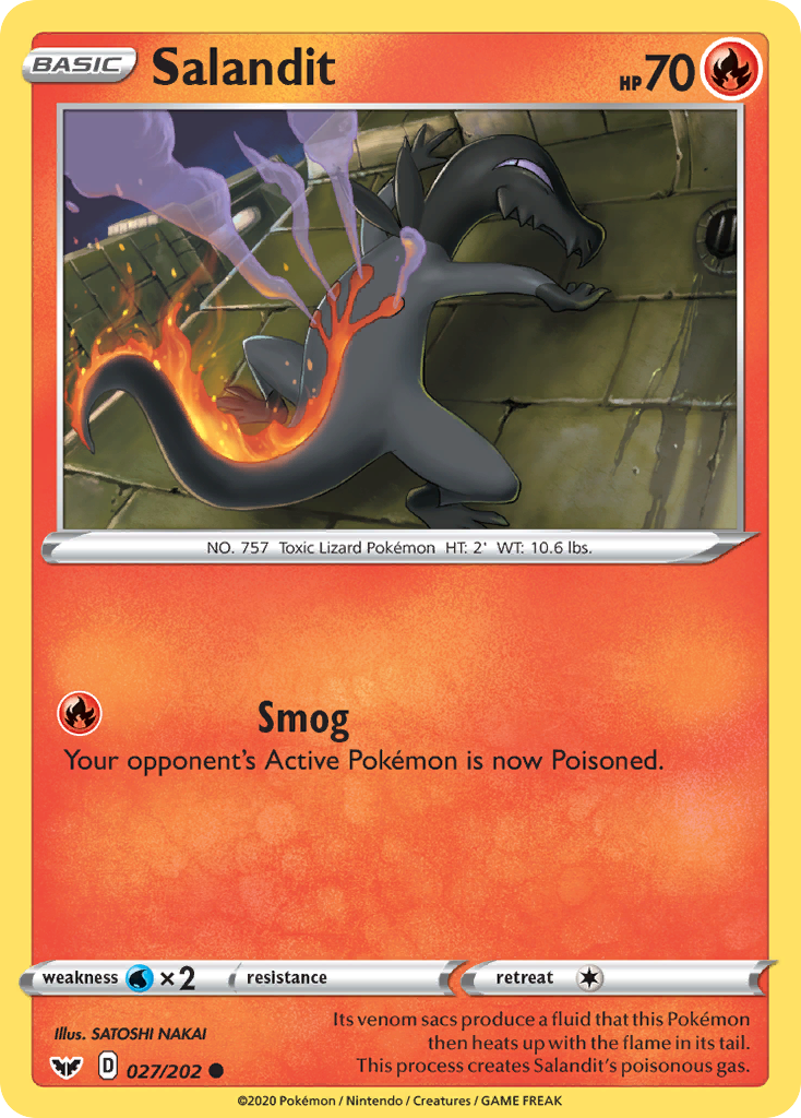 Salandit - 27/202 - Sword & Shield SWSH1 - Common