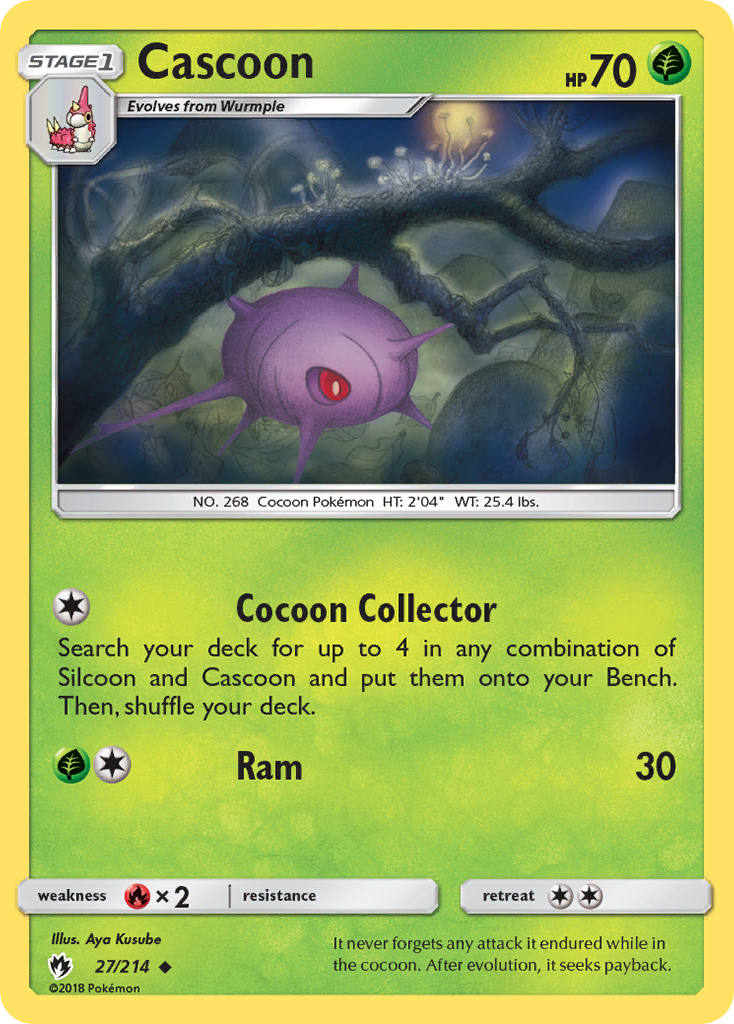 Cascoon - 27/214 - Lost Thunder SM8 - Uncommon