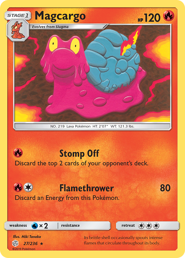 Magcargo - 27/236 - Cosmic Eclipse SM12 - Rare