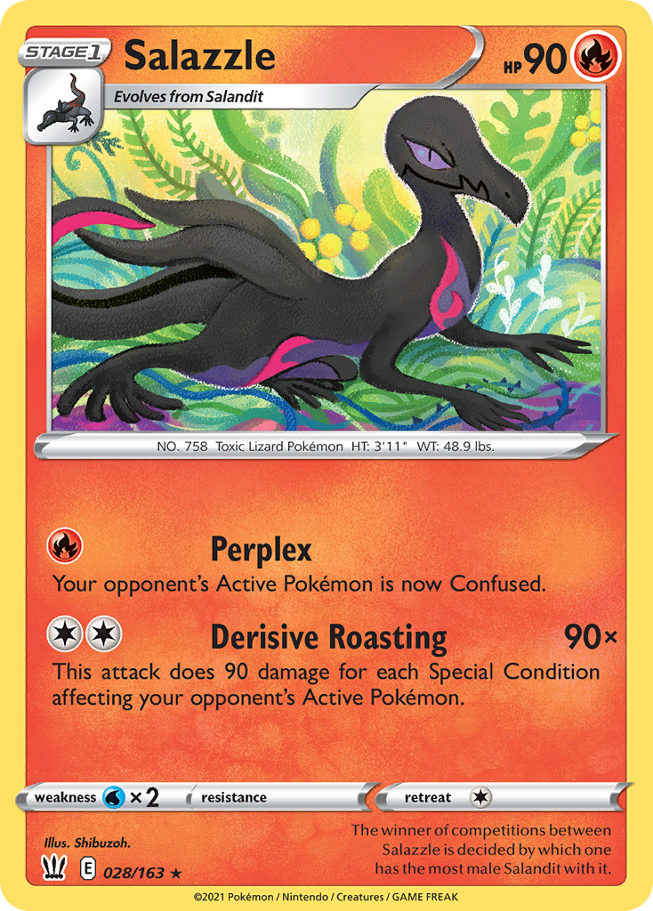 Salazzle - 28/163 - Battle Styles SWSH5 - Rare