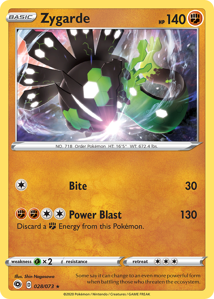 Zygarde - 28/73 - Champion's Path SWSH35 - Rare Holo