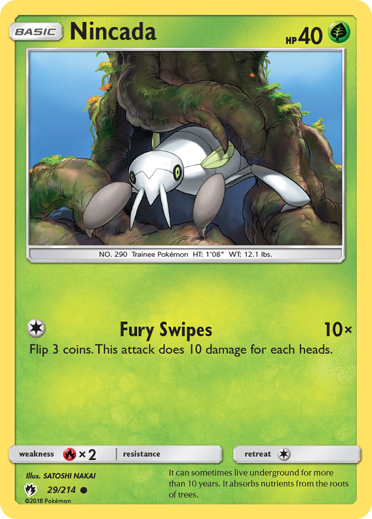 Nincada - 29/214 - Lost Thunder SM8 - Common