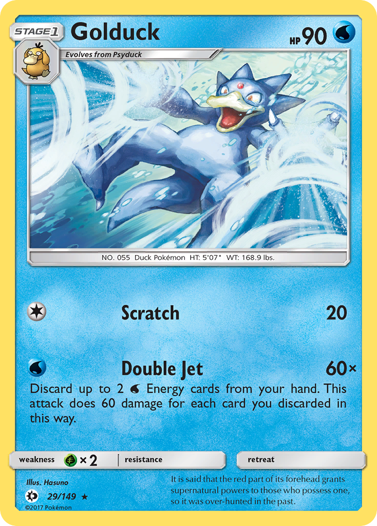 Golduck - 29/149 - Sun & Moon SM1 - Rare