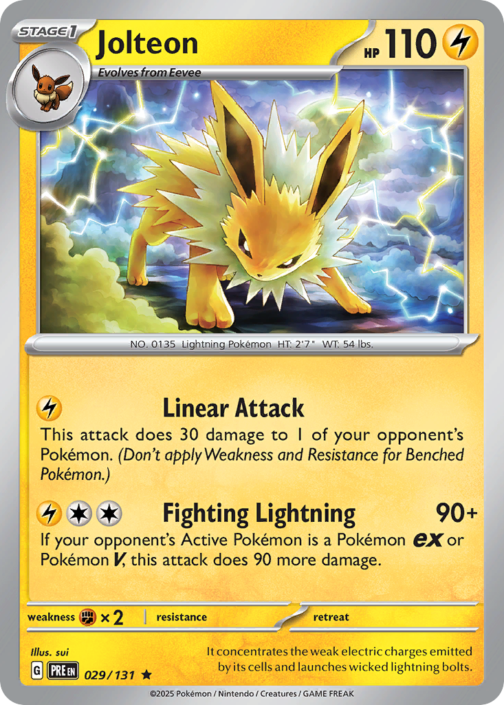 Jolteon - 29/131 - Prismatic Evolutions SV8PT5 - Rare