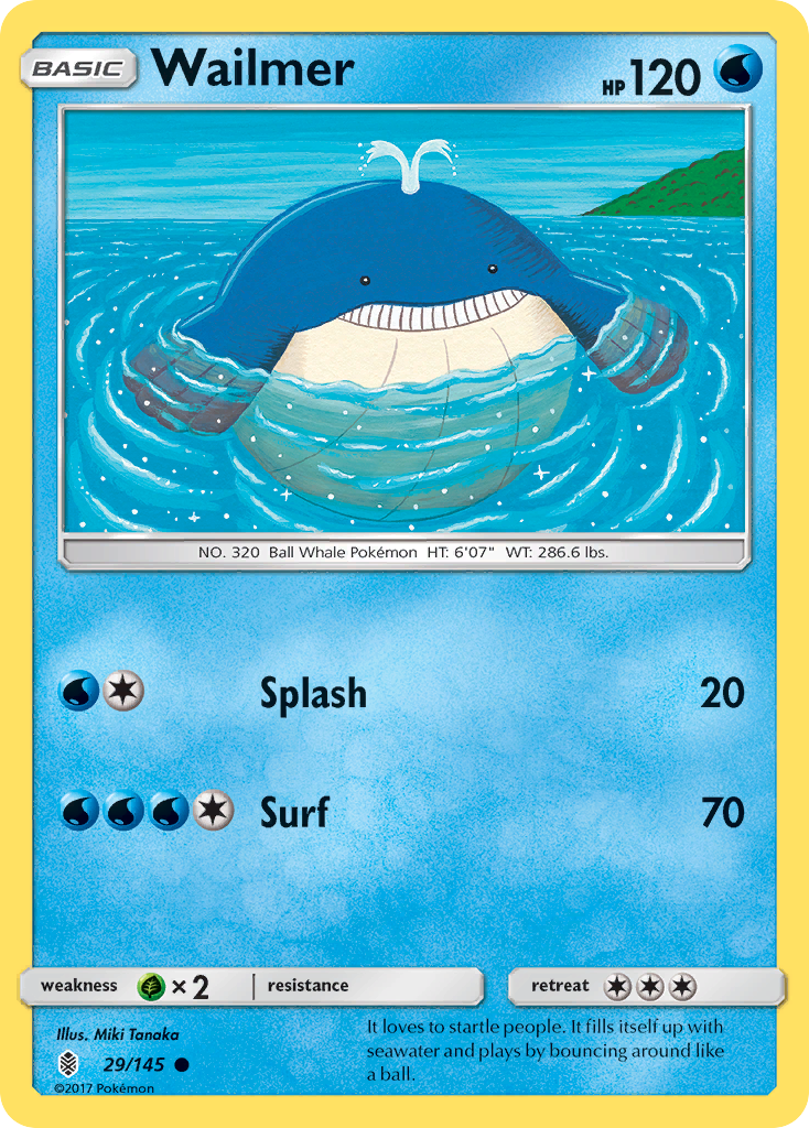 Wailmer - 29/145 - Guardians Rising SM2 - Common