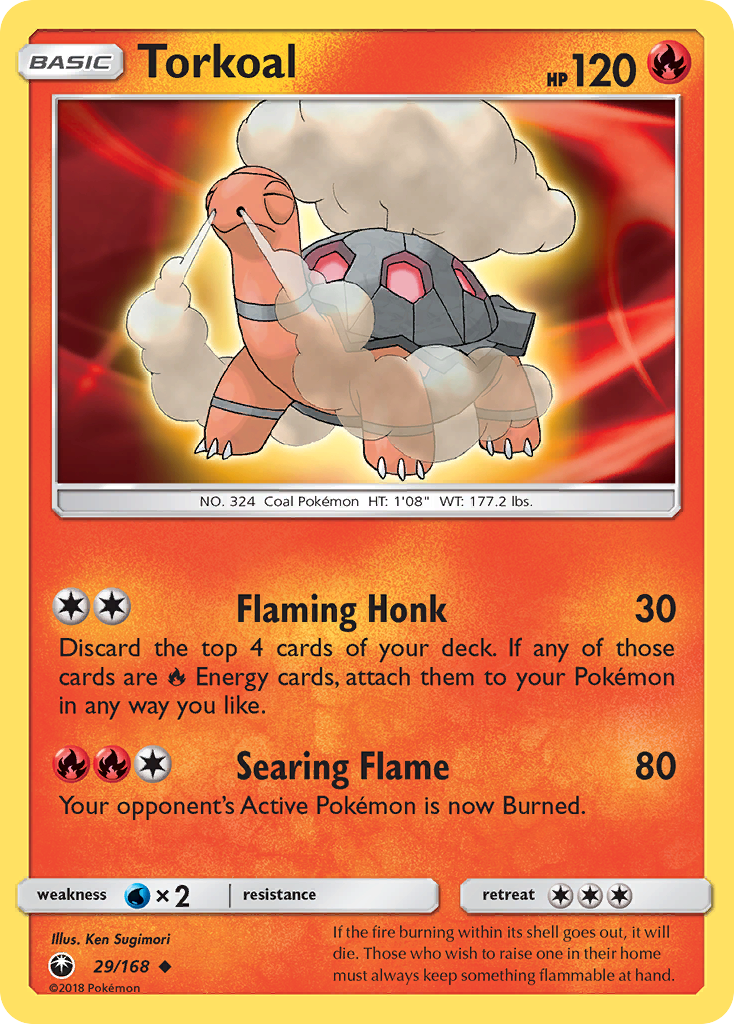 Torkoal - 29/168 - Celestial Storm SM7 - Uncommon