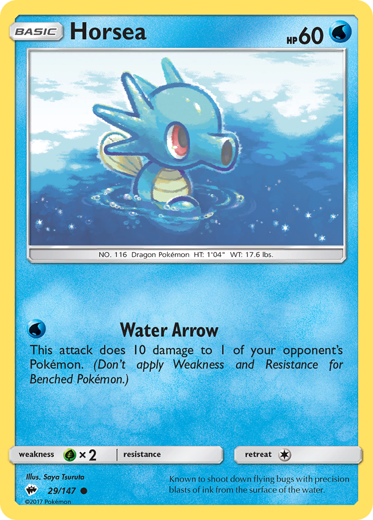 Horsea - 29/147 - Burning Shadows SM3 - Common