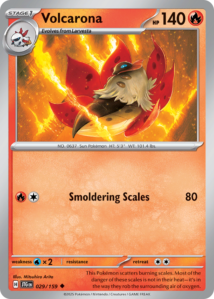 Volcarona - 29/159 - Journey Together SV9 - Uncommon