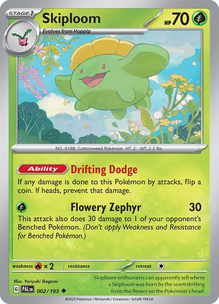 Skiploom - 2/193 - Paldea Evolved SV2 - Uncommon