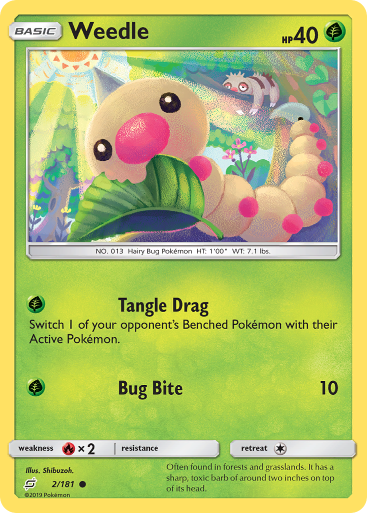 Weedle - 2/181 - Team Up SM9 - Common