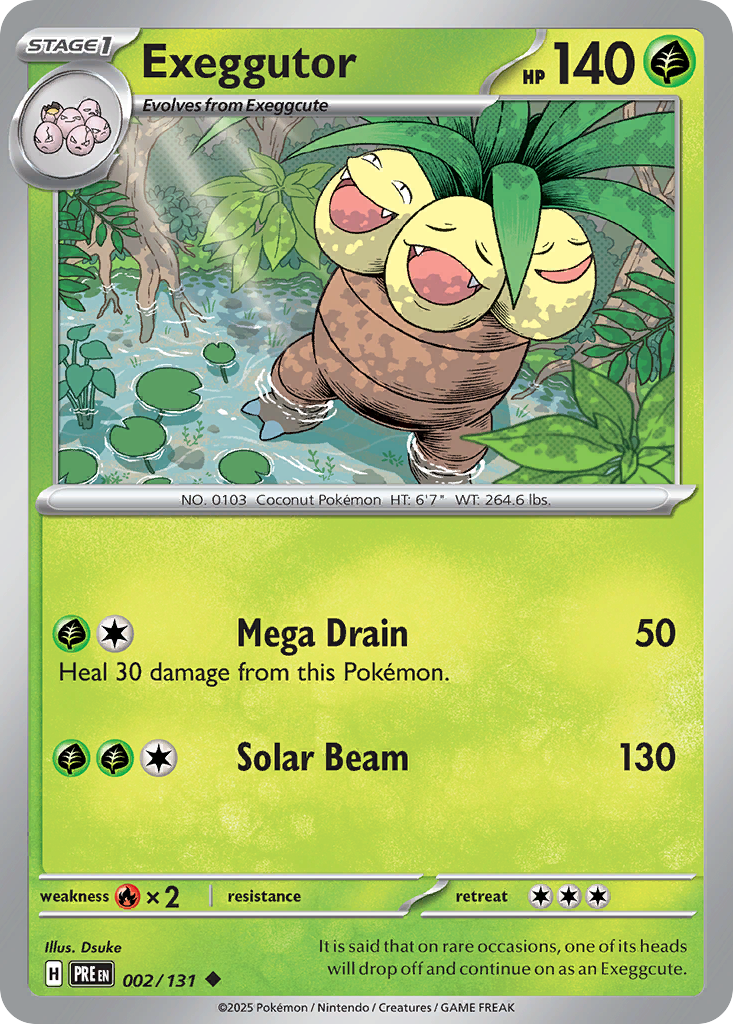 Exeggutor - 2/131 - Prismatic Evolutions SV8PT5 - Uncommon