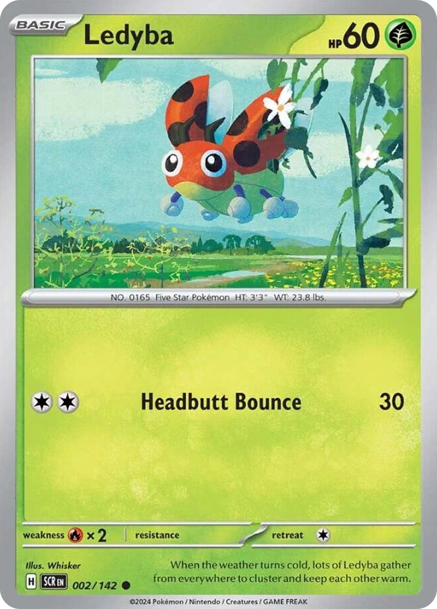 Ledyba - 2/142 - Stellar Crown SV7 - Common