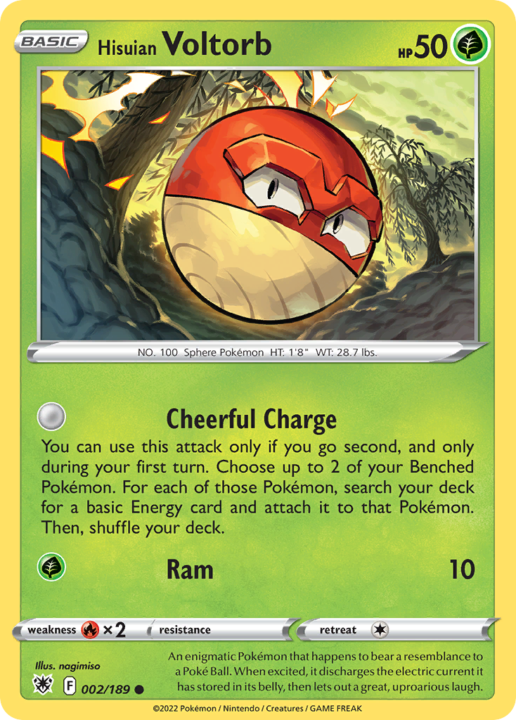 Hisuian Voltorb - 2/189 - Astral Radiance SWSH10 - Common