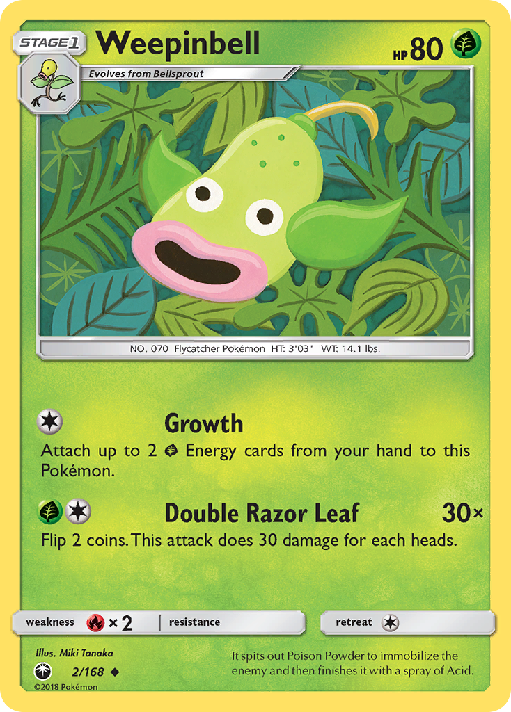 Weepinbell - 2/168 - Celestial Storm SM7 - Uncommon