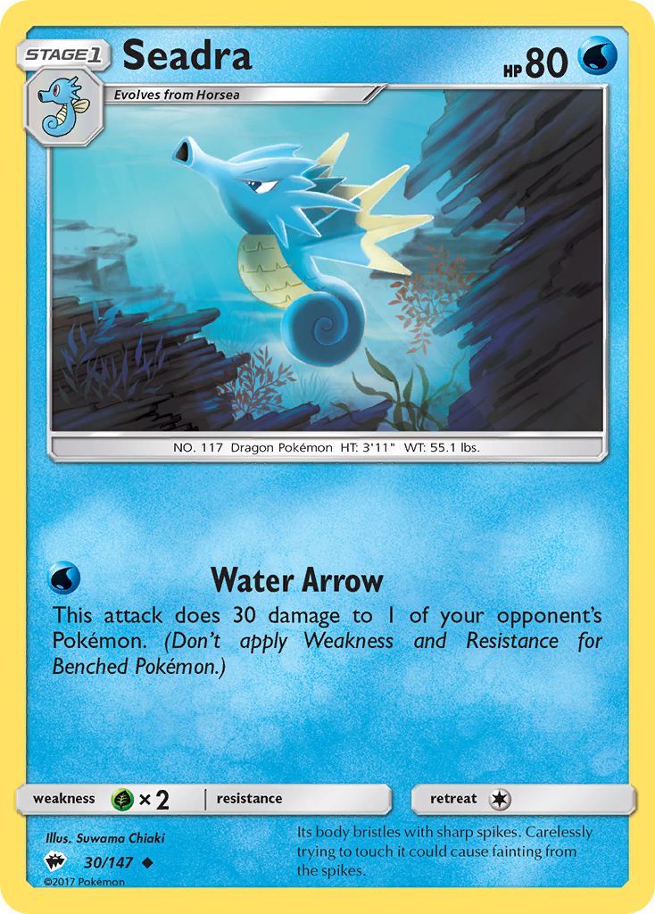 Seadra - 30/147 - Burning Shadows SM3 - Uncommon