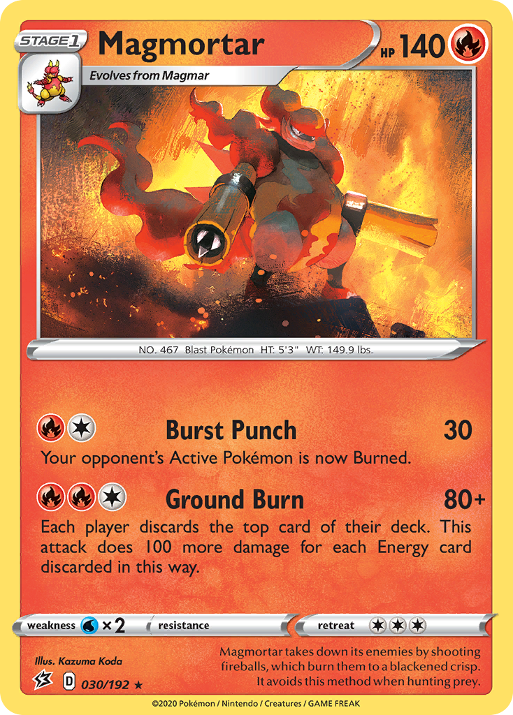 Magmortar - 30/192 - Rebel Clash SWSH2 - Rare
