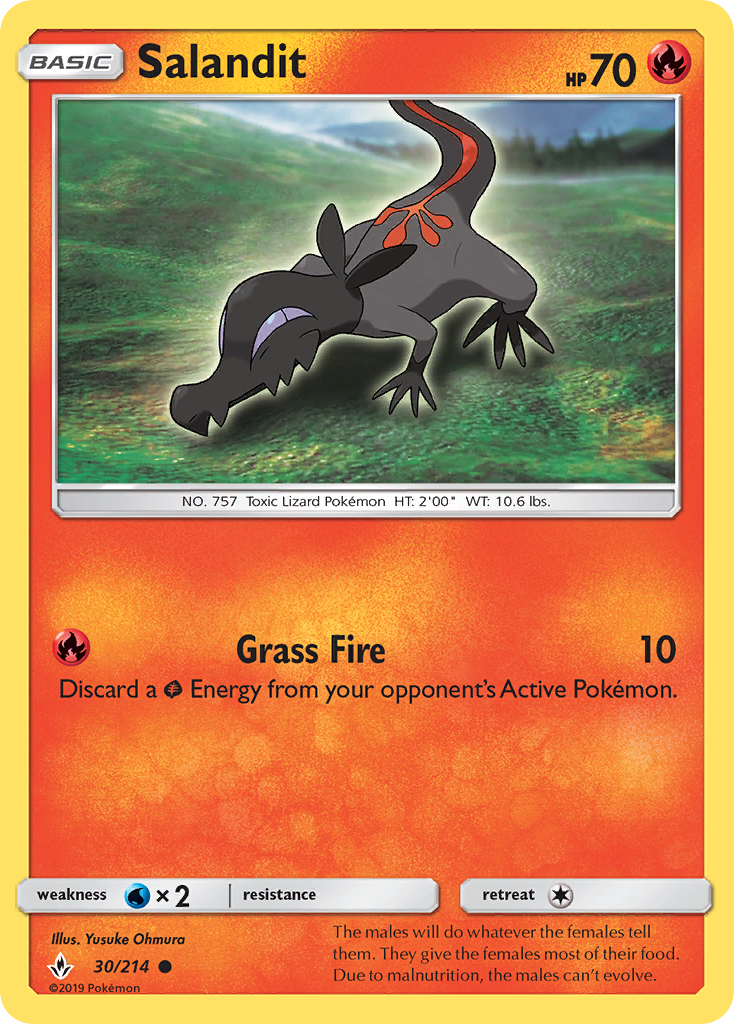Salandit - 30/214 - Unbroken Bonds SM10 - Common