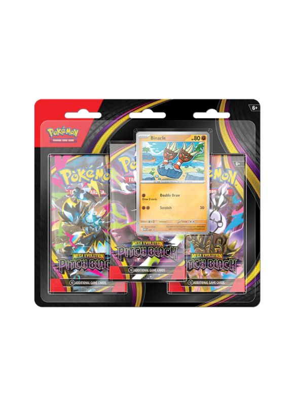 (RESERVA 17/07/26) Pokemon TCG: Pitch Black 3 Pack Blister INGLES (Mega Evolutions)