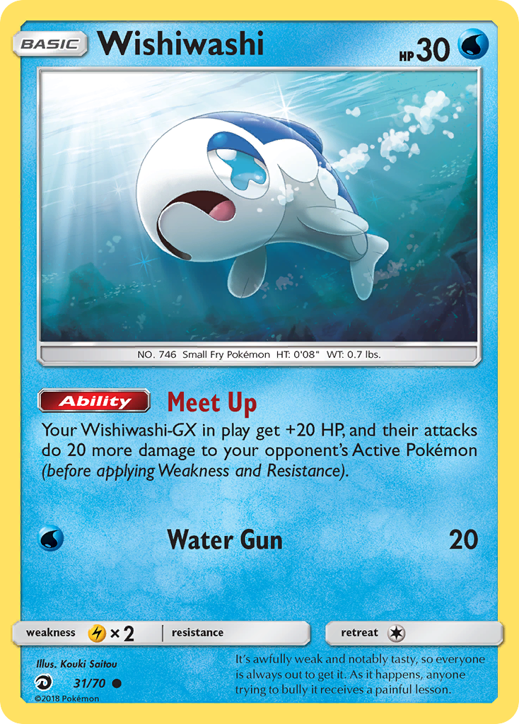 Wishiwashi - 31/70 - Dragon Majesty SM75 - Common