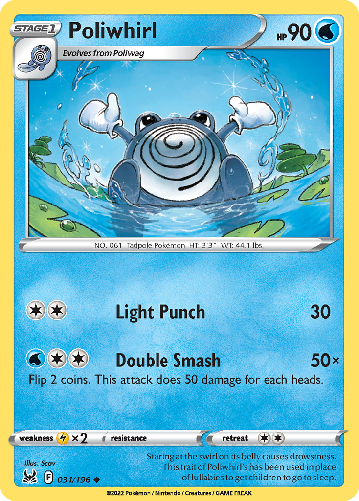 Poliwhirl - 31/196 - Lost Origin SWSH11 - Uncommon