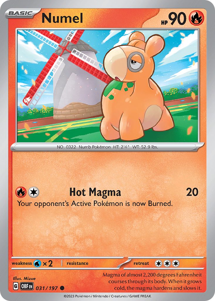 Numel - 31/197 - Obsidian Flames SV3 - Common