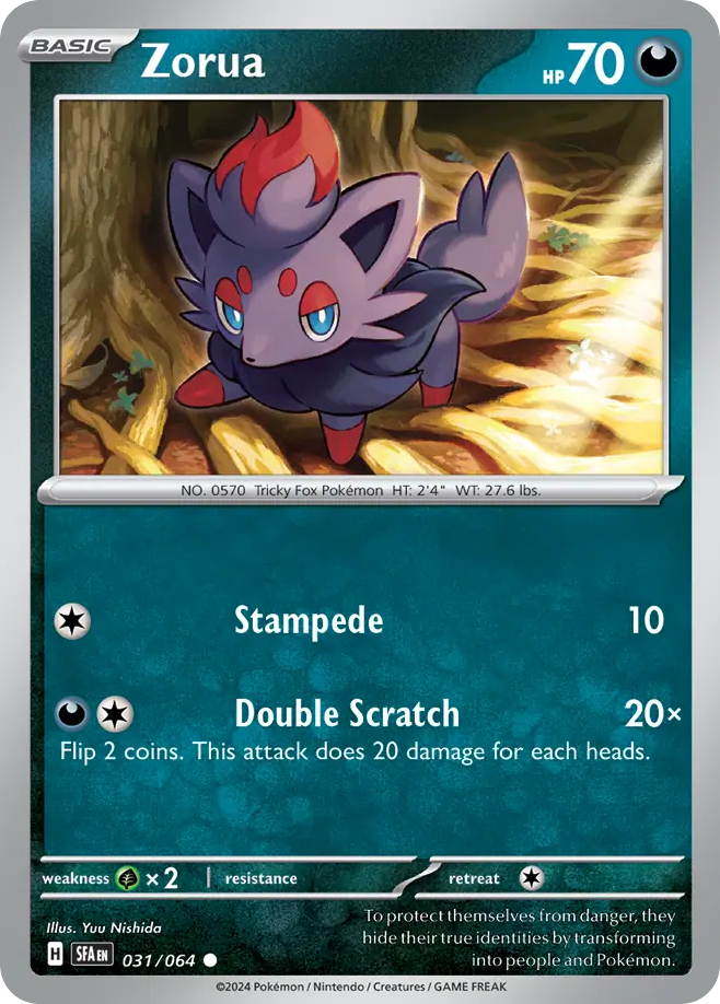 Zorua - 31/64 - Shrouded Fable SV6PT5 - Common