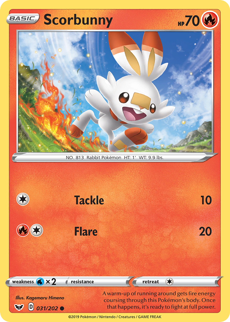 Scorbunny - 31/202 - Sword & Shield SWSH1 - Common