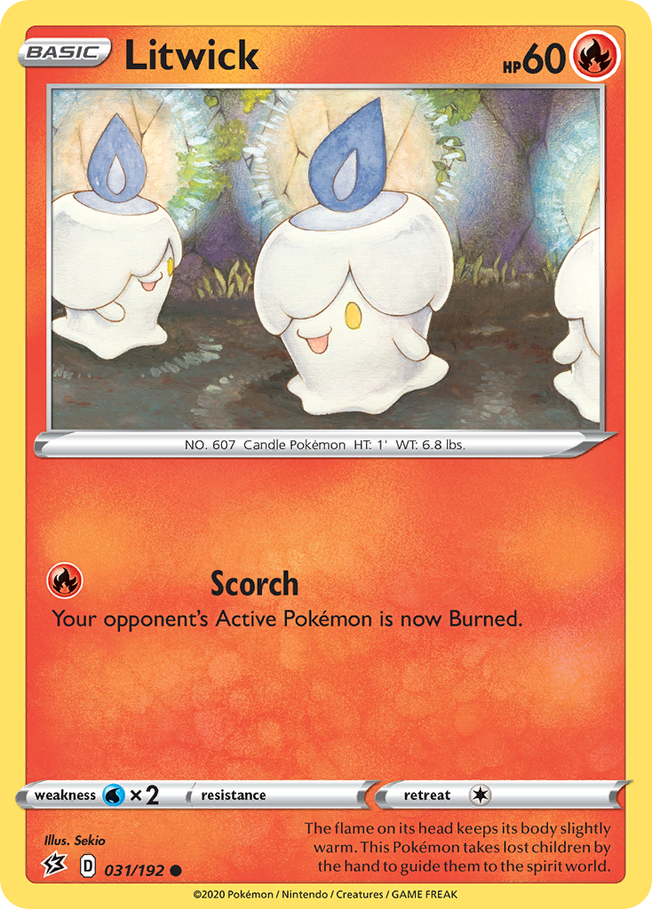Litwick - 31/192 - Rebel Clash SWSH2 - Common