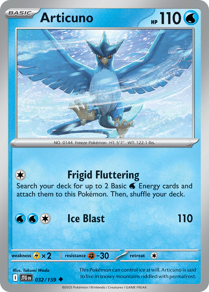 Articuno - 32/159 - Journey Together SV9 - Uncommon