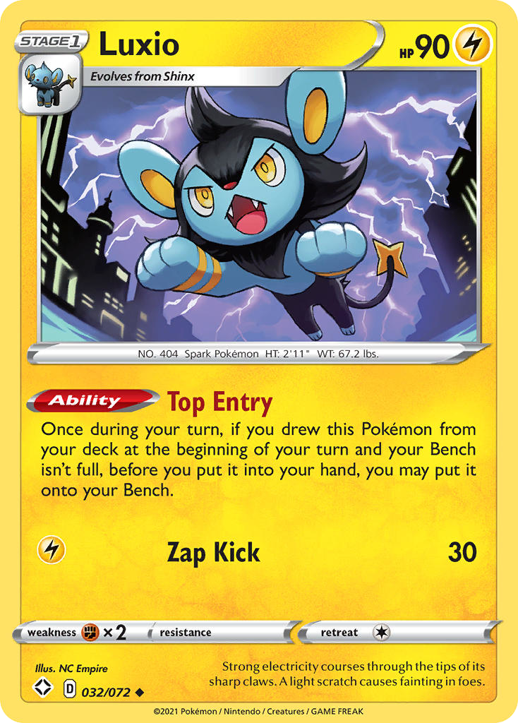 Luxio - 32/72 - Shining Fates SWSH45 - Uncommon