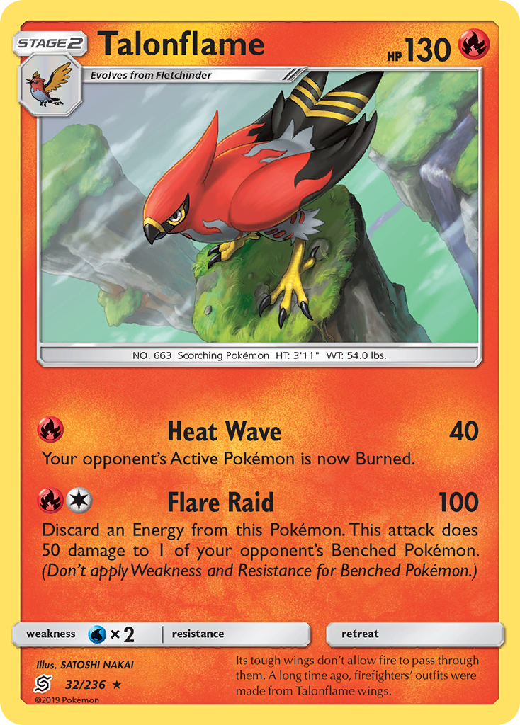 Talonflame - 32/236 - Unified Minds SM11 - Rare