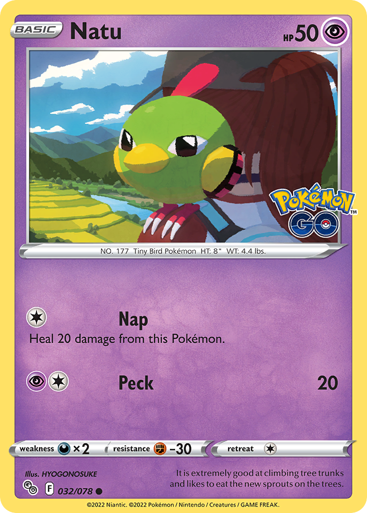 Natu - 32/78 - Pokémon GO PGO - Common