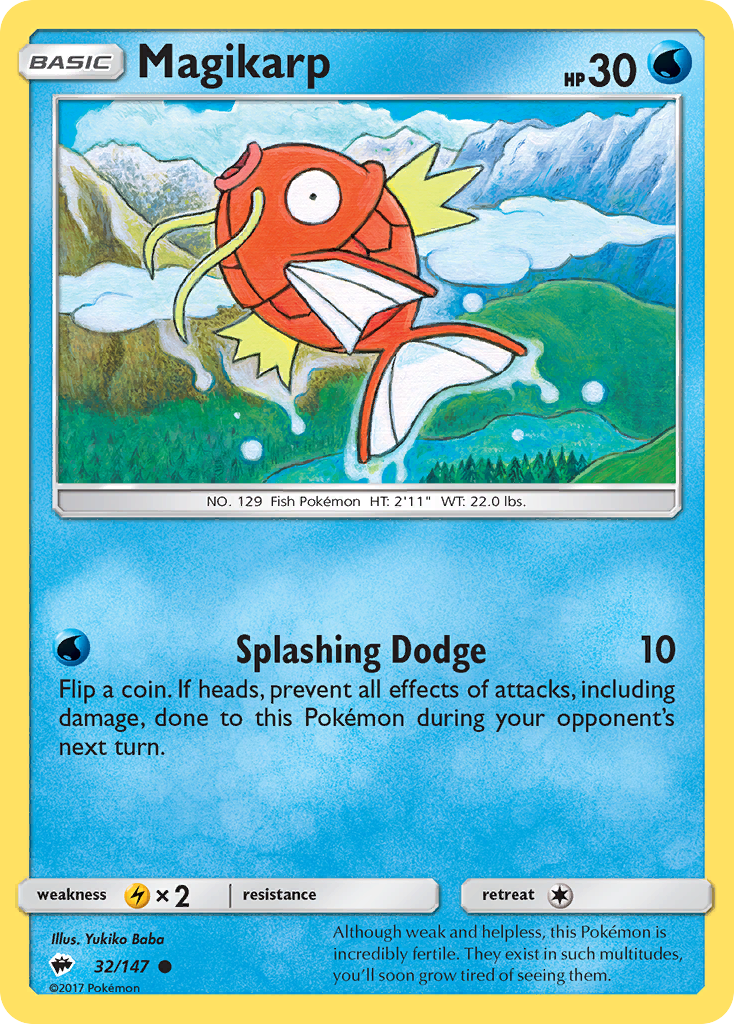 Magikarp - 32/147 - Burning Shadows SM3 - Common