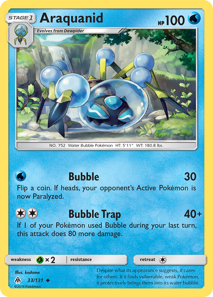 Araquanid - 33/131 - Forbidden Light SM6 - Uncommon