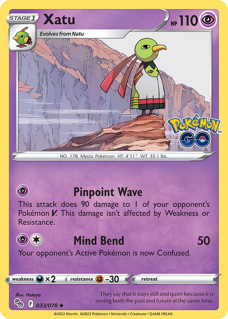 Xatu - 33/78 - Pokémon GO PGO - Uncommon