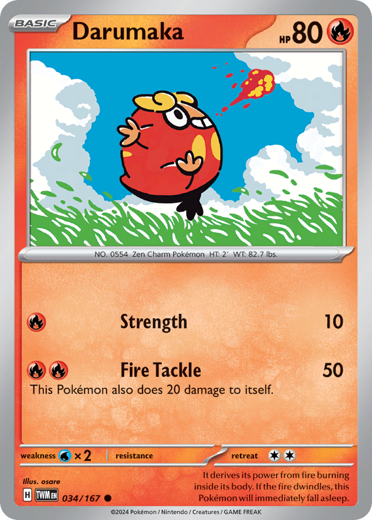 Darumaka - 34/167 - Twilight Masquerade SV6 - Common