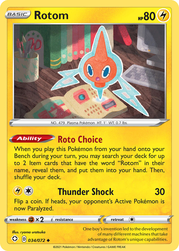 Rotom - 34/72 - Shining Fates SWSH45 - Uncommon