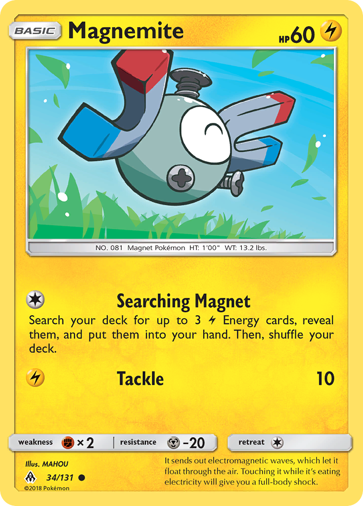 Magnemite - 34/131 - Forbidden Light SM6 - Common