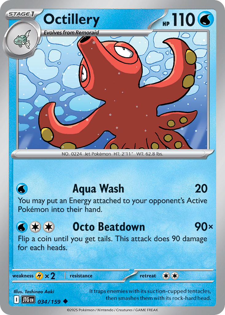 Octillery - 34/159 - Journey Together SV9 - Uncommon