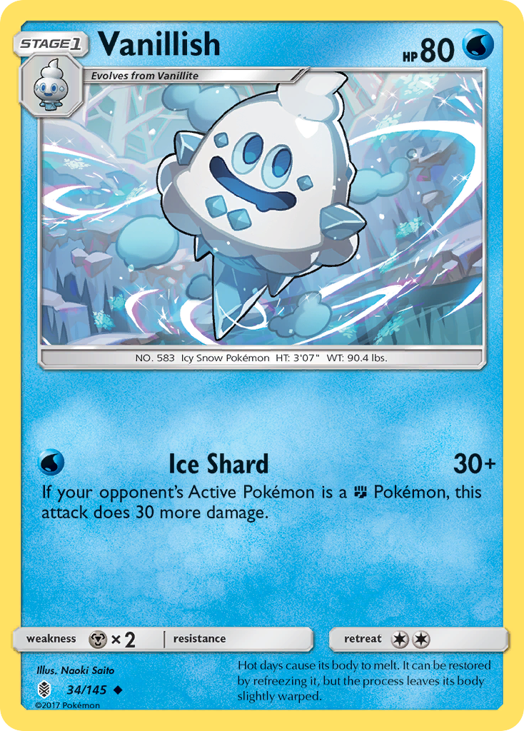 Vanillish - 34/145 - Guardians Rising SM2 - Uncommon