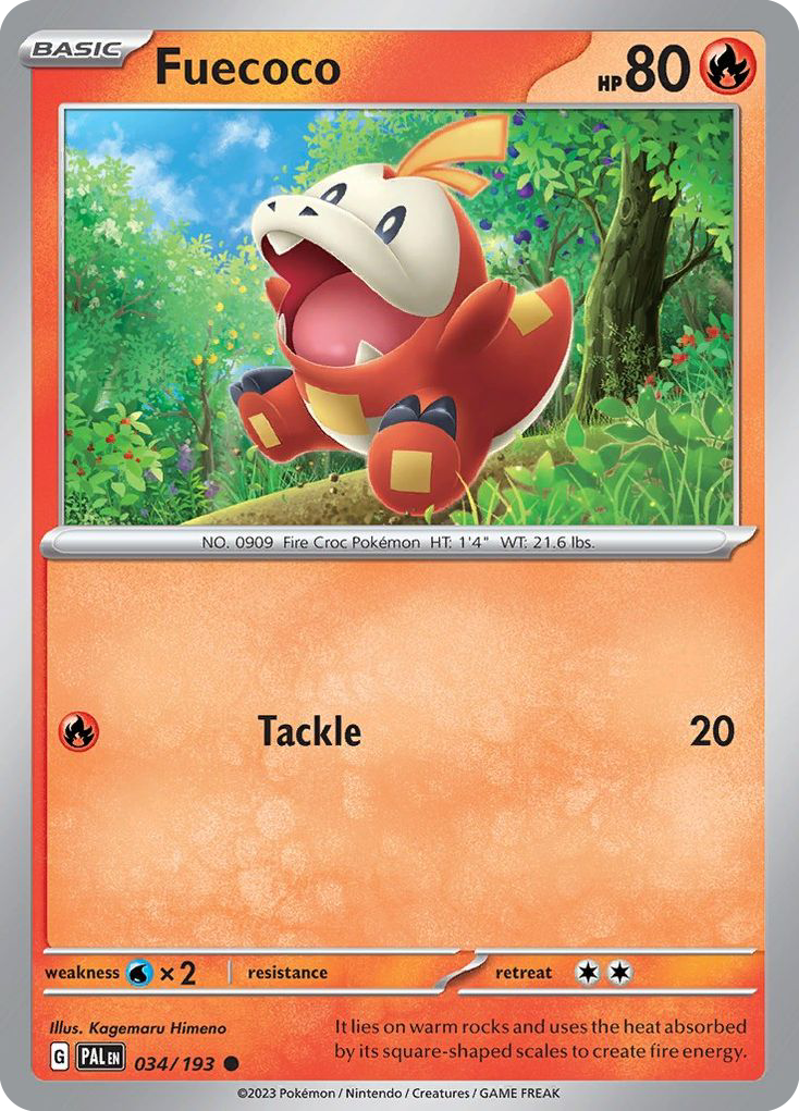 Fuecoco - 34/193 - Paldea Evolved SV2 - Common