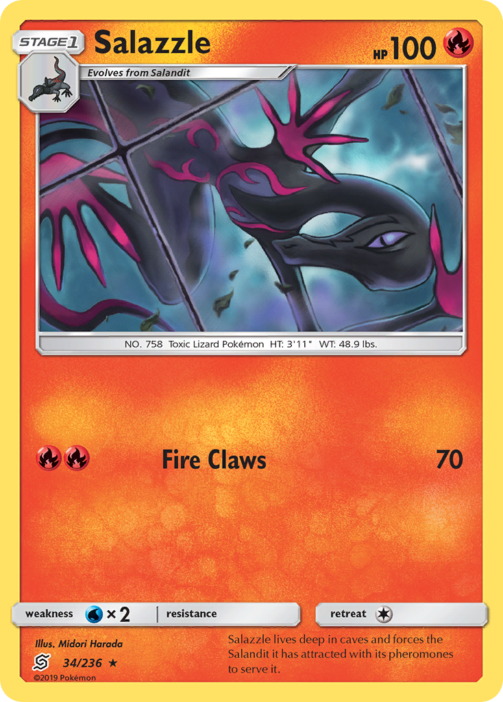 Salazzle - 34/236 - Unified Minds SM11 - Rare