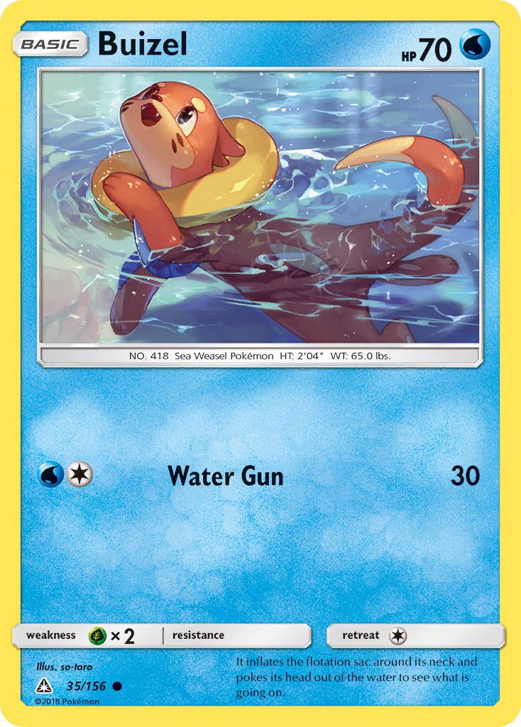 Buizel - 35/156 - Ultra Prism SM5 - Common