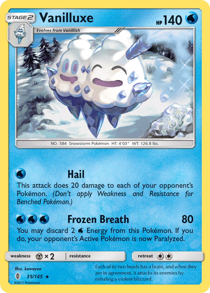 Vanilluxe - 35/145 - Guardians Rising SM2 - Rare