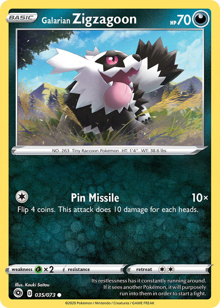 Galarian Zigzagoon - 35/73 - Champion's Path SWSH35 - Common