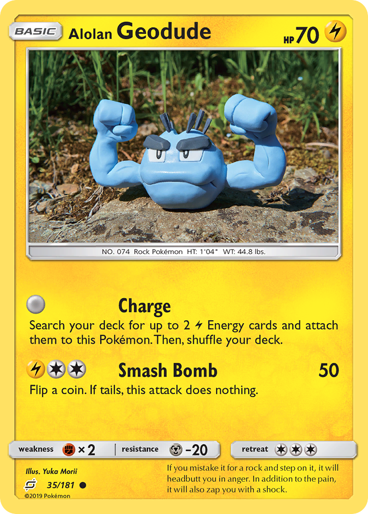 Alolan Geodude - 35/181 - Team Up SM9 - Common