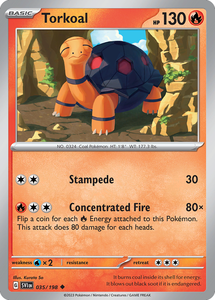 Torkoal - 35/198 - Scarlet & Violet SV1 - Uncommon